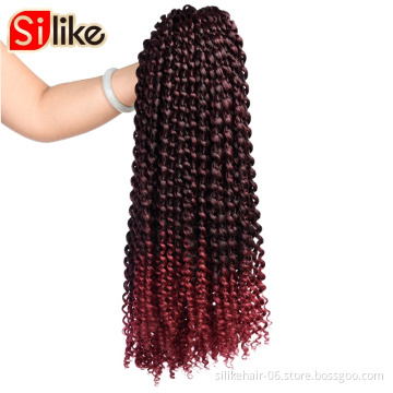 wholesale 18inch Passion Twist Hair Water Wave Crochet Twist New Water Wave Crochet Braids hair for Passion Twist Hair Extension